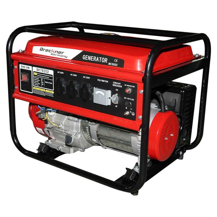 Generator benzina 7.5kW Breckner Germany 17CP 220V 3 prize 25L Factura TVA Garantie 2750 RON