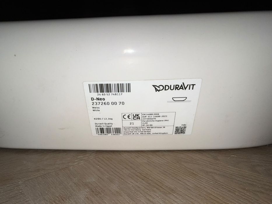 Lavoar Duravit D-Neo 60x40 cm pe blat – nou / nefolosit