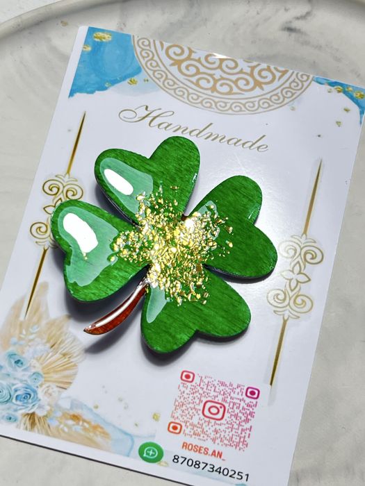 Этно брошь ручная работа