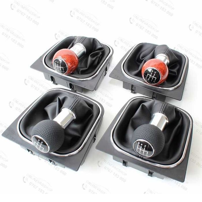 Nuca piele perforata S-line sau mahon pentru VW Golf 5, Golf 6, Jetta