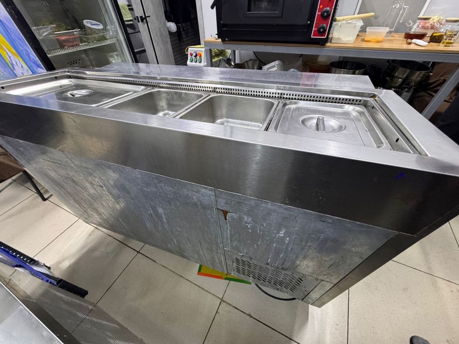 Холодный стол для пиццы, салатов