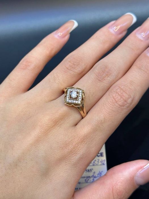 Золото 585  Кольцо Масса: 2,16