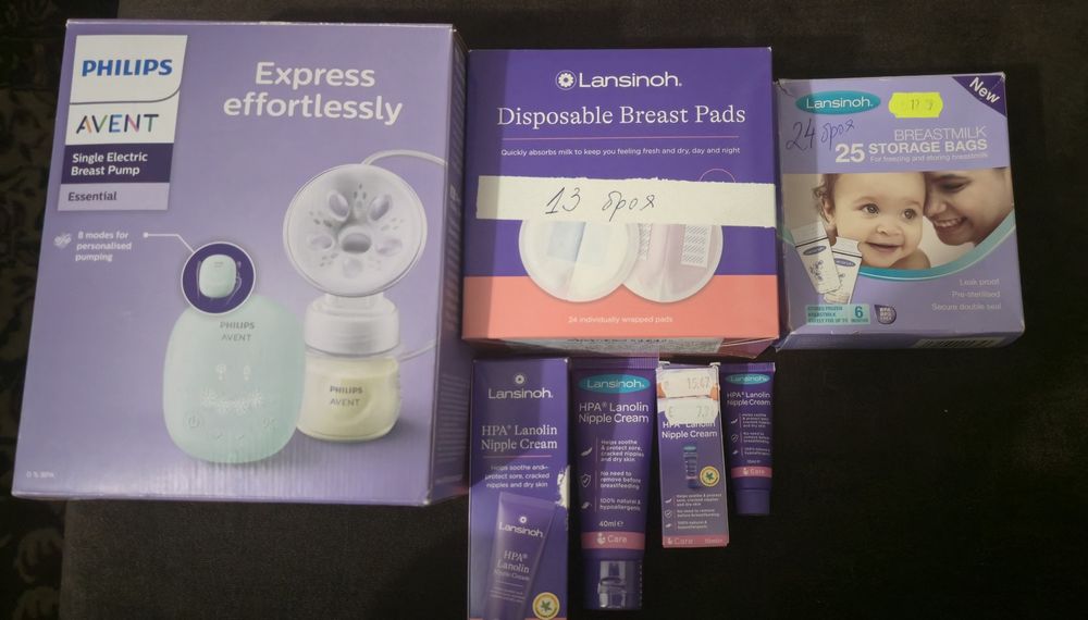 Комплект за кърмене помпа Philips Avent - Essential и подаръци