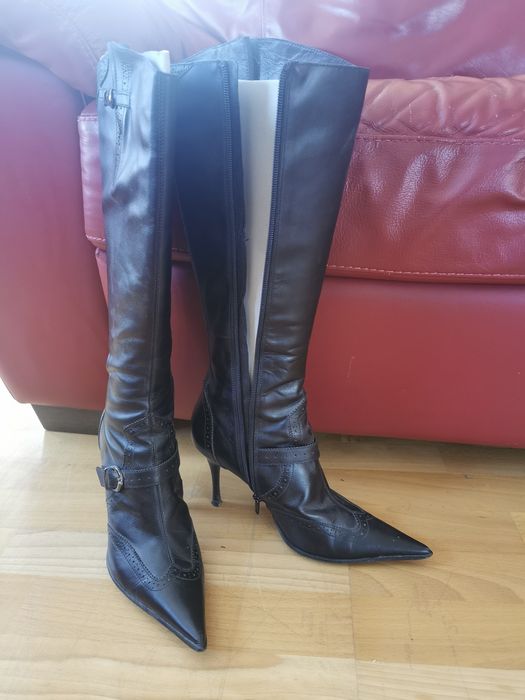 Cizme piele eco negre 37