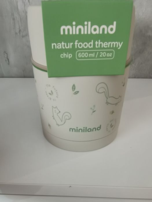 Термос за храна Miniland - Natur, Катеричка, 600 ml