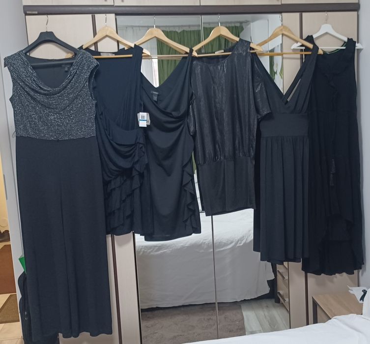 Черни уникални дамски рокли размер M,L-XL