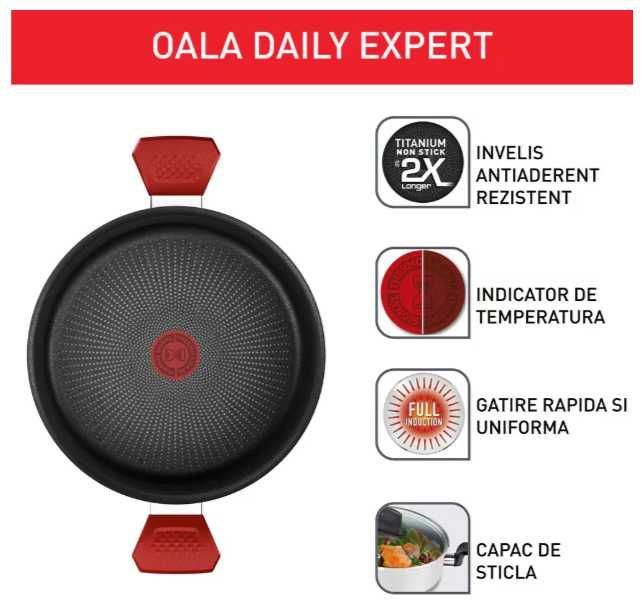 Тенджера с капак Tefal Daily Expert INDUCTION / - 25% отстъпка
