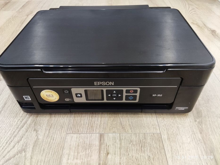 Принтер МФУ Epson xp-352 струйный с БСНПЧ