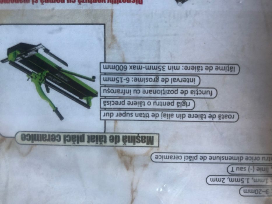 Masina profesionala de taiat placi ceramice