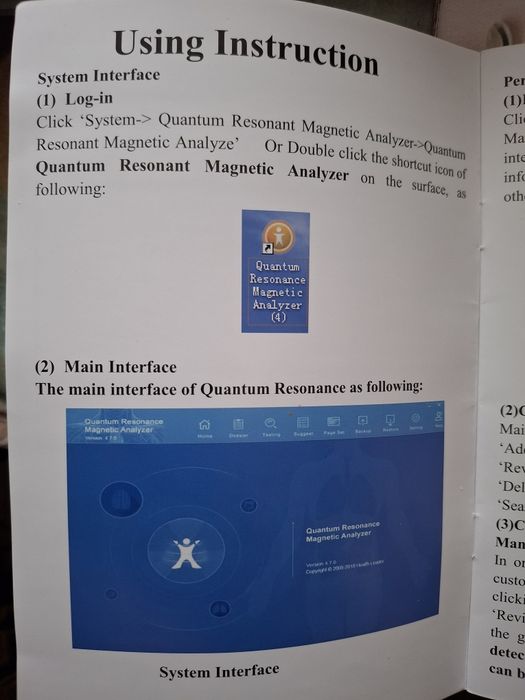 Vand  sau închiriez Aparat Quantum Resonance Magnetic Analyzer