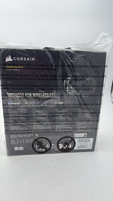 Casti Gaming Corsair Virtuoso RGB Black Wireless XT,  noi
