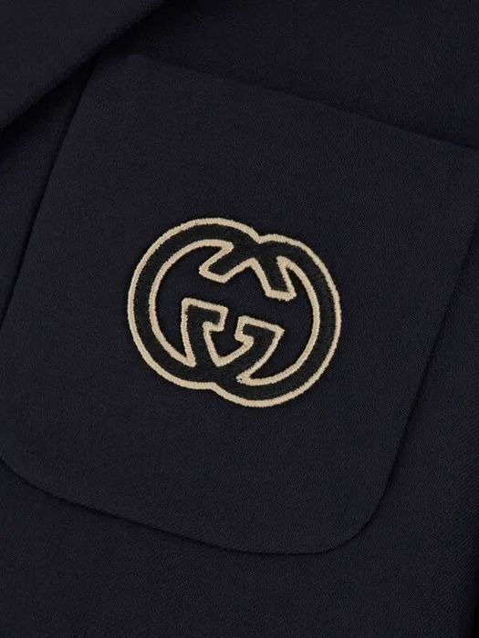 Син блейзър Gucci