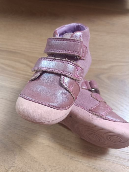 Pantofi copii D.D.Step din piele, roz, mărimea 21 – stare bună
