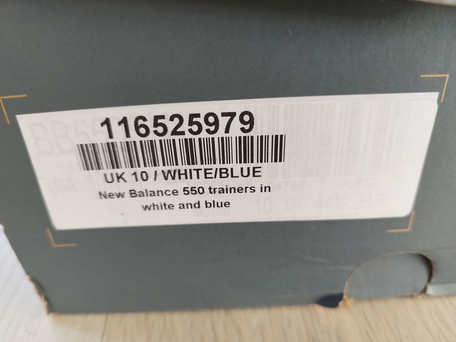 Мъжки маратонки New balance 550 trainers in white and blue