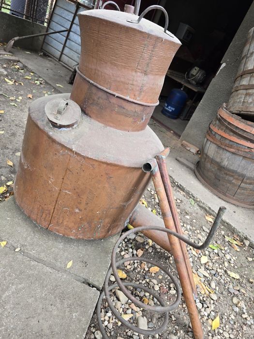 Cazan tuica cupru alimentar nou