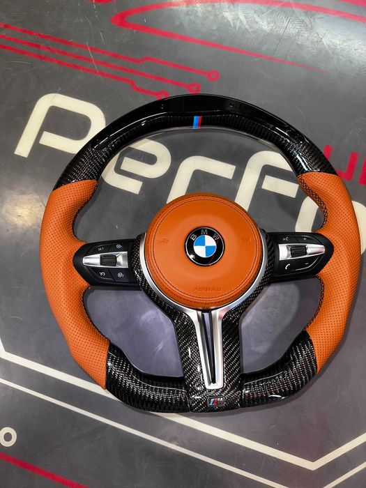 Volan M BMW CARBON / LED / Vibratii / Incalzire / DISTRONIC! SERIA F/E