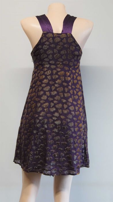 Rochie matase si lurex S'nob By Sans Noblesse marimea XS