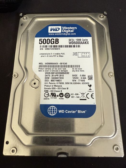 HDD WD Blue 500GB