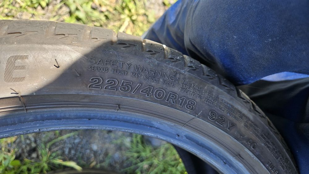 2бр гуми 225 40 18 бриджстоун