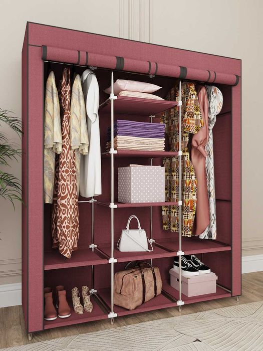 Складной шкаф-органайзер, тканевый, для вещей и обуви