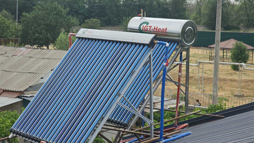 Quyosh suv isitgichlari | Bosimli va Bosimsiz | 100L 200L 300L Скидка!
