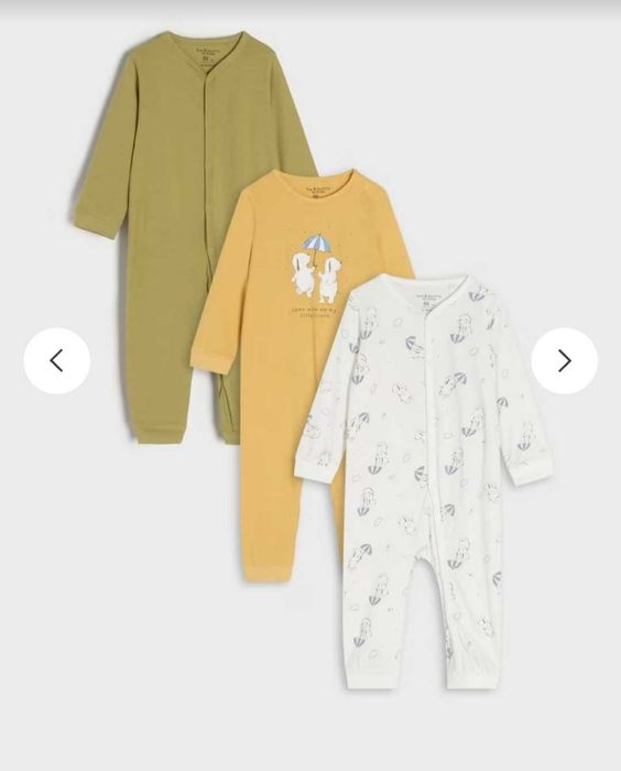 Бебешка пижама, Бебешки гащеризони Sinsay, 3 броя, 92см, ромпър, нови