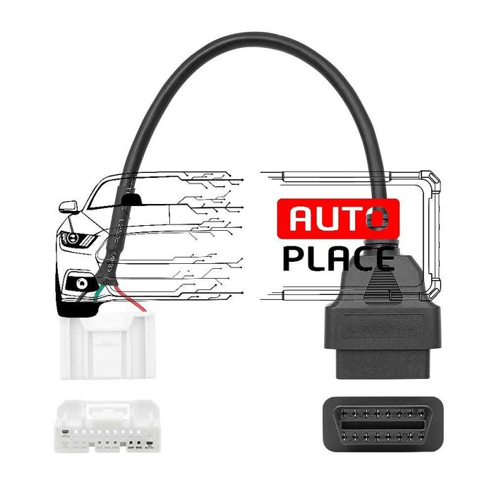 Кабел / Преходник / Адаптер 20 пина Tesla Model S / X Delphi Autocom