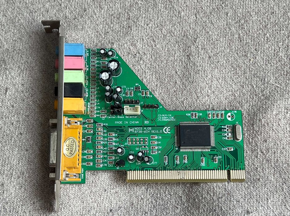 Placă de sunet PCI C Media CMI8738 6CH 5.1 Audio compatibil Windows