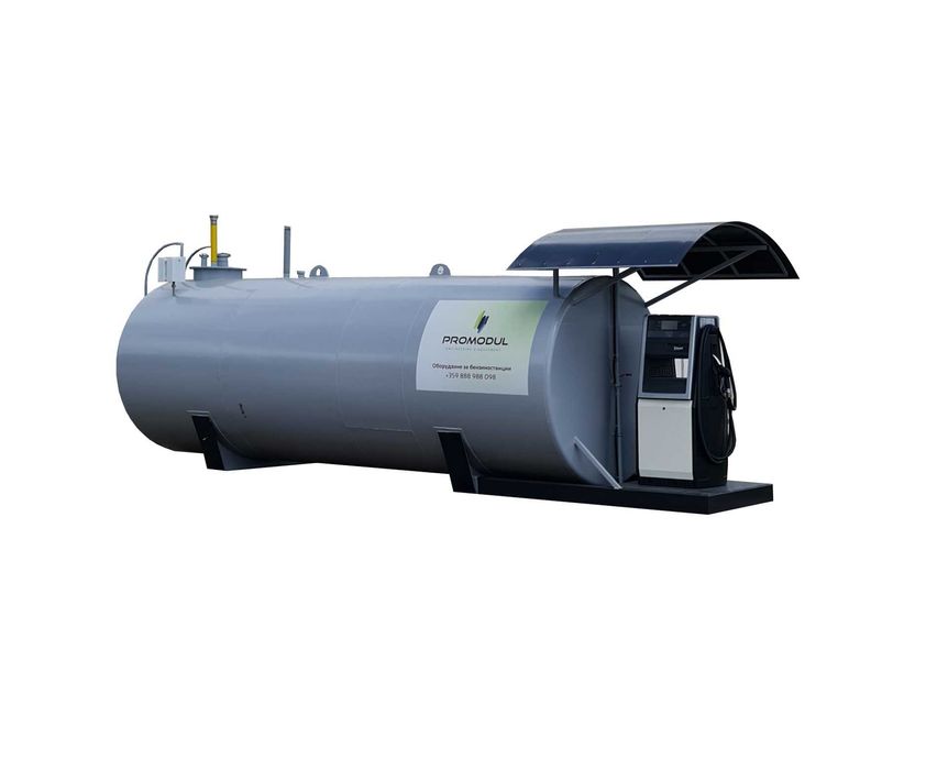 Цистерна с колонка за гориво нафта двустененен резервоар за дизел