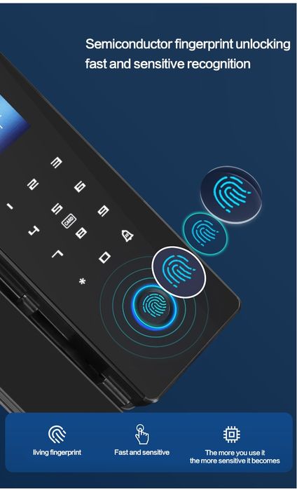 Умный замок для стеклянных дверей Tuya Smart, Glass doors lock Tuya