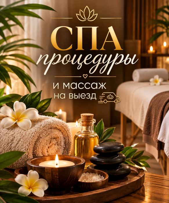 Спа процедуры и массаж на выезд