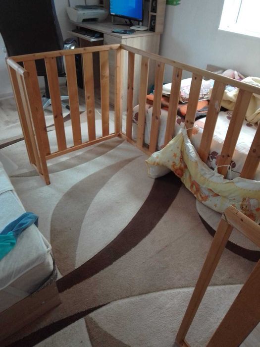 Преградна решетка за ъглово легло