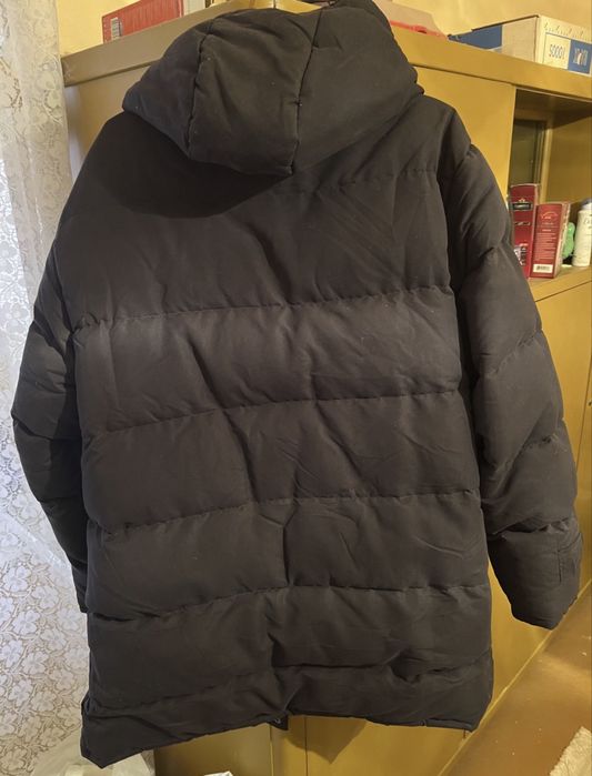 Jachetă groasă catifea raiată abastru închis….