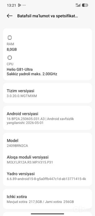 Redmi 14 C srochnaga sotiladi