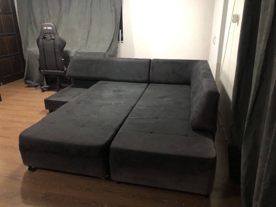 Ъглов диван с функция сън