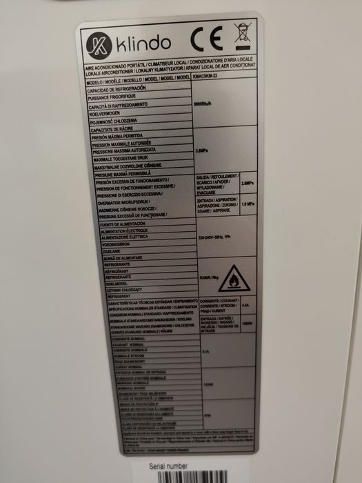 Aer condiționat portabil 9000btu