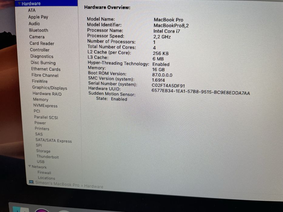 MacBook Pro 15" A1286 early 2011