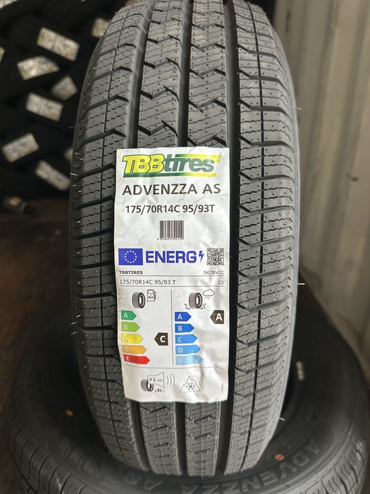 Нови Всесезонни Бусови Гуми TBB TIRES ADVENZZA AS 175/70R14C 95/93T 1757014 1757014C