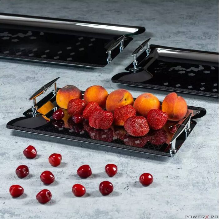 Tava din inox, set de 3 piese, design modern, Kinghoff