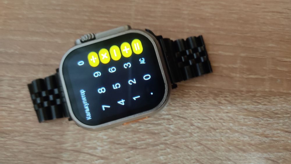 IWatch Люкс серого цвета, ремешок чёрный