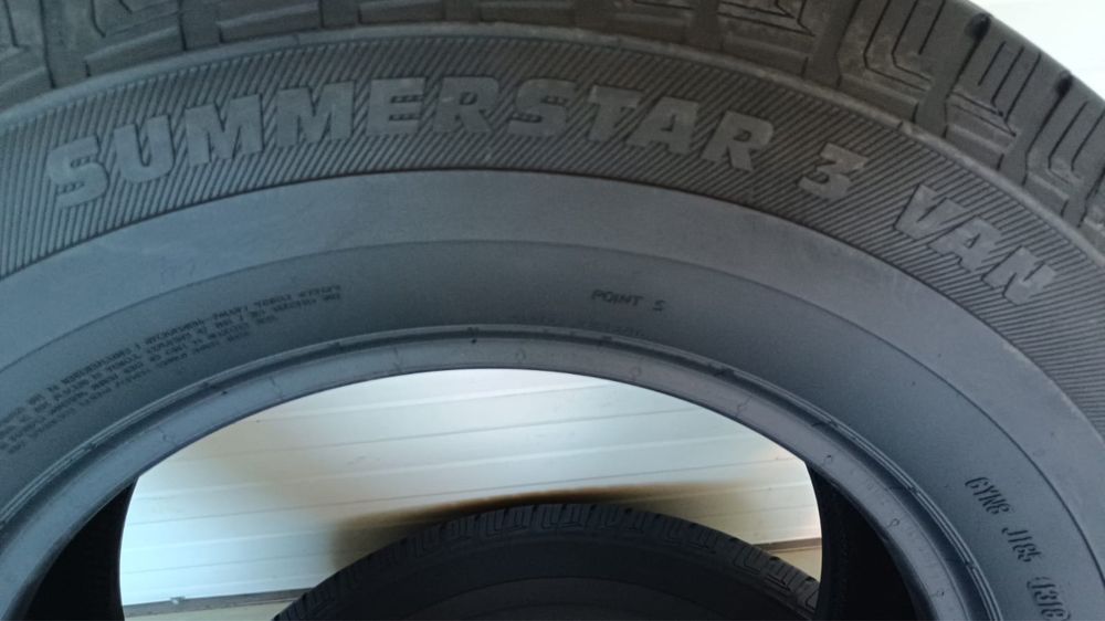 2бр гуми 215/75/R16C/Summer star3 van point S/dot1318г/10.5мм грайфер/