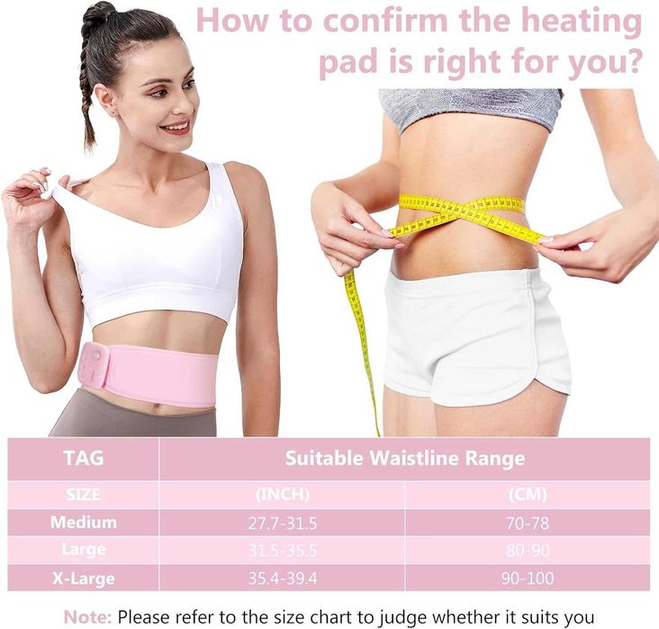 Преносим безжичен колан с 3 нива на топлина и режими на масаж 	CYFERUY