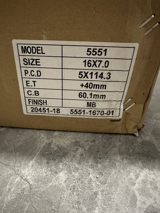 Диски Toyota новые