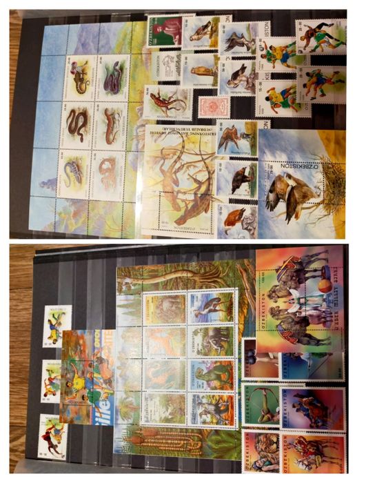 Коллекция (с 1992 по 2016) почтовых марок Узбекистана