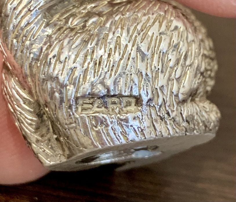 Veverita din Argint Lucchesi FARO Italia figurina veche de colectie