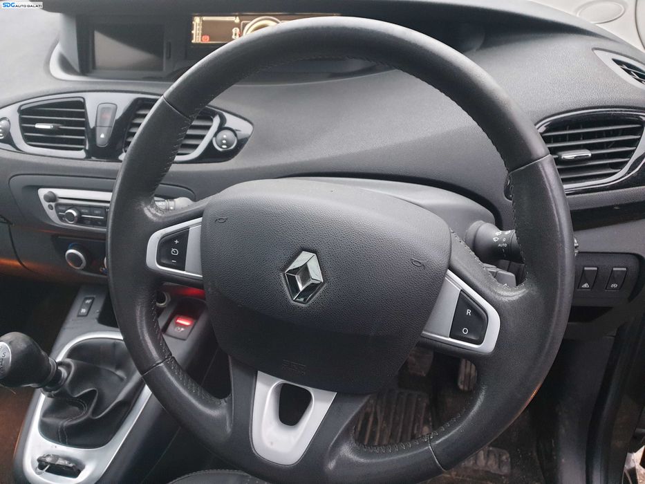 Volan Piele 3 Spite cu Comenzi Fara Airbag Renault Scenic 3 2009 - 2016 [K0529]