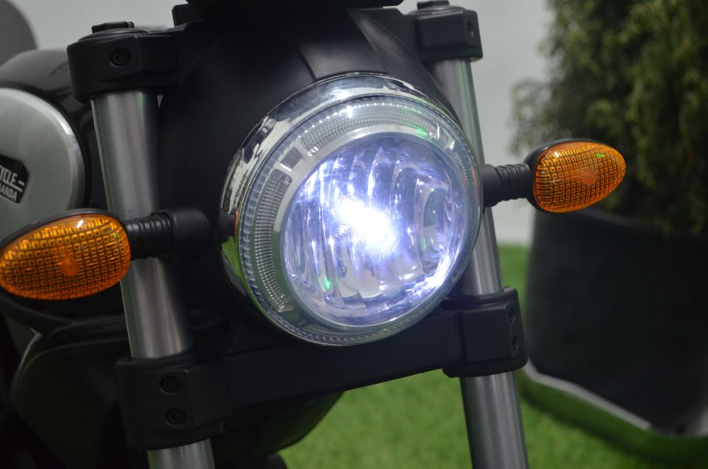 Motocicleta electria pentru copii BT307 60W, ROTI Gonflabile #Verde