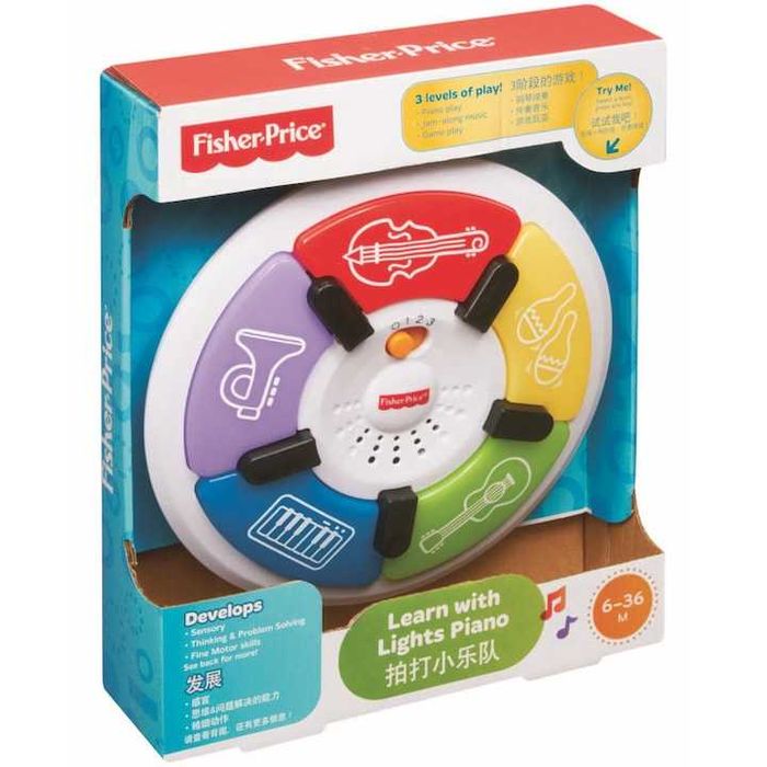 Музикална играчка Fisher Price - Пиано, светещо
