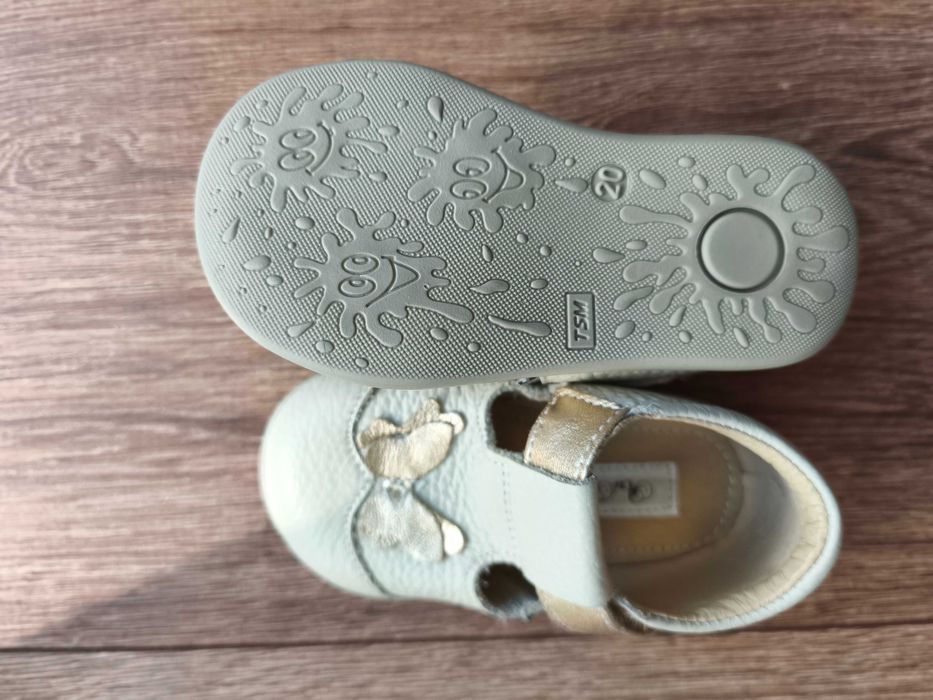 Pantofi barefoot fetiță din piele naturala Ariana Shose, mărimea 20