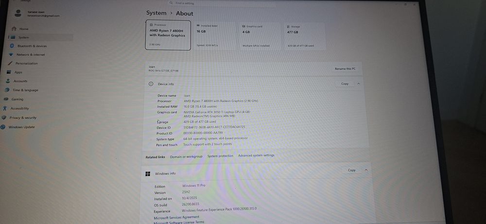Laptop asus rog strix g17